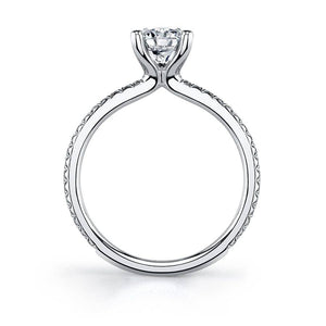S1093 ADORLEE - ROUND SOLITAIRE ENGAGEMENT RING