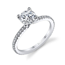 Load image into Gallery viewer, S1093 ADORLEE - ROUND SOLITAIRE ENGAGEMENT RING